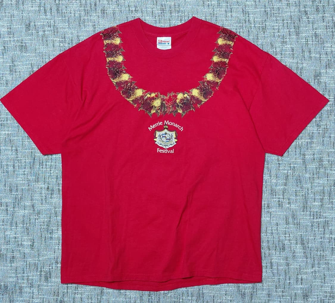 2002 메리 모나크 페스티벌 하와이안 티셔츠 (Hanes XL) 상품이미지2