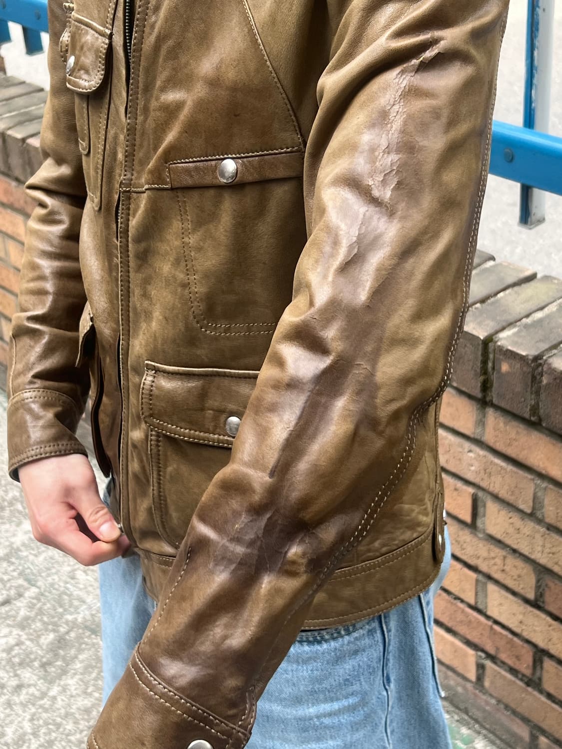Customellow Leather Jacket 상품이미지4
