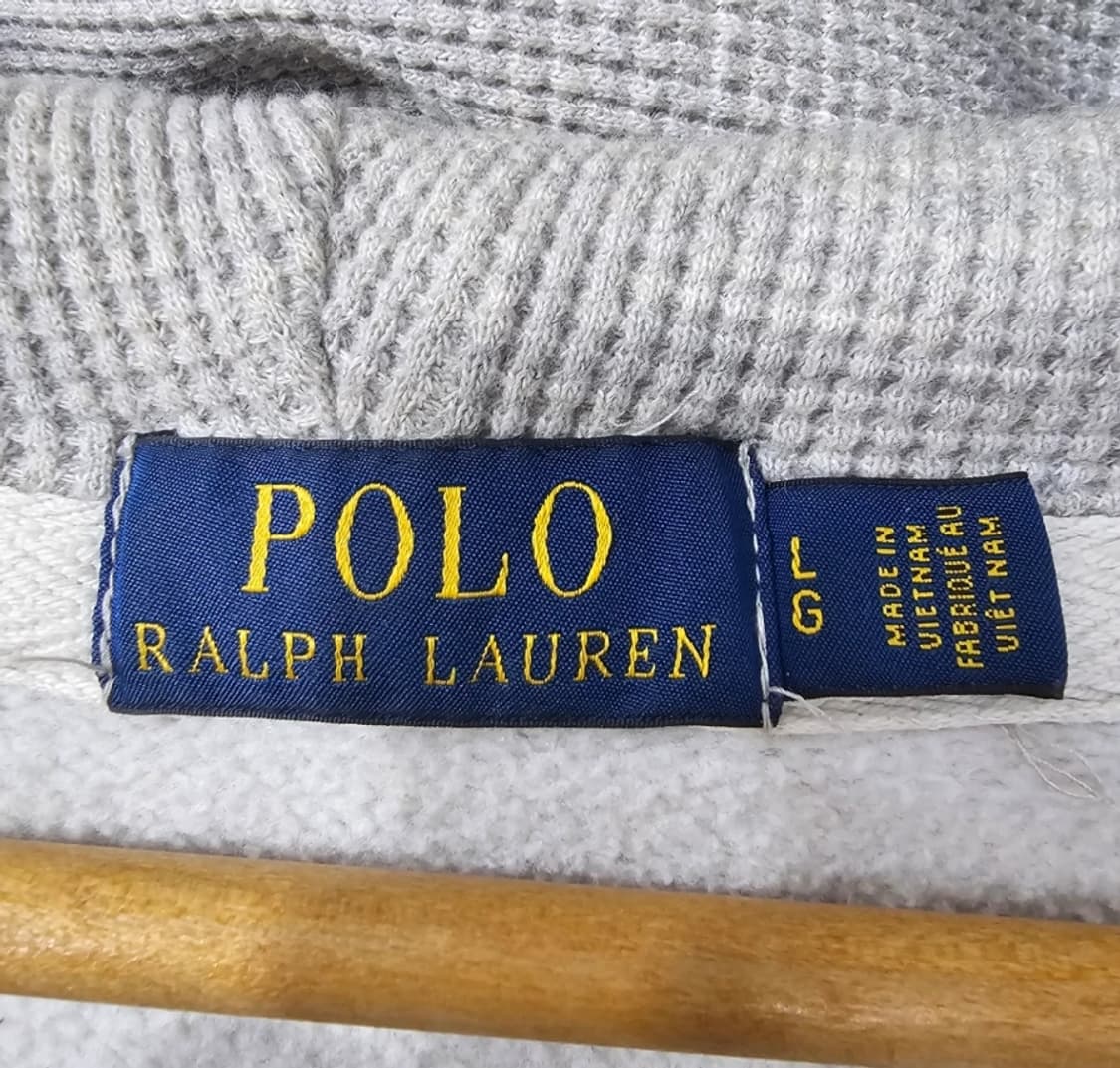 폴로 랄프로렌 기모 후드집업 그레이 100 상품이미지8