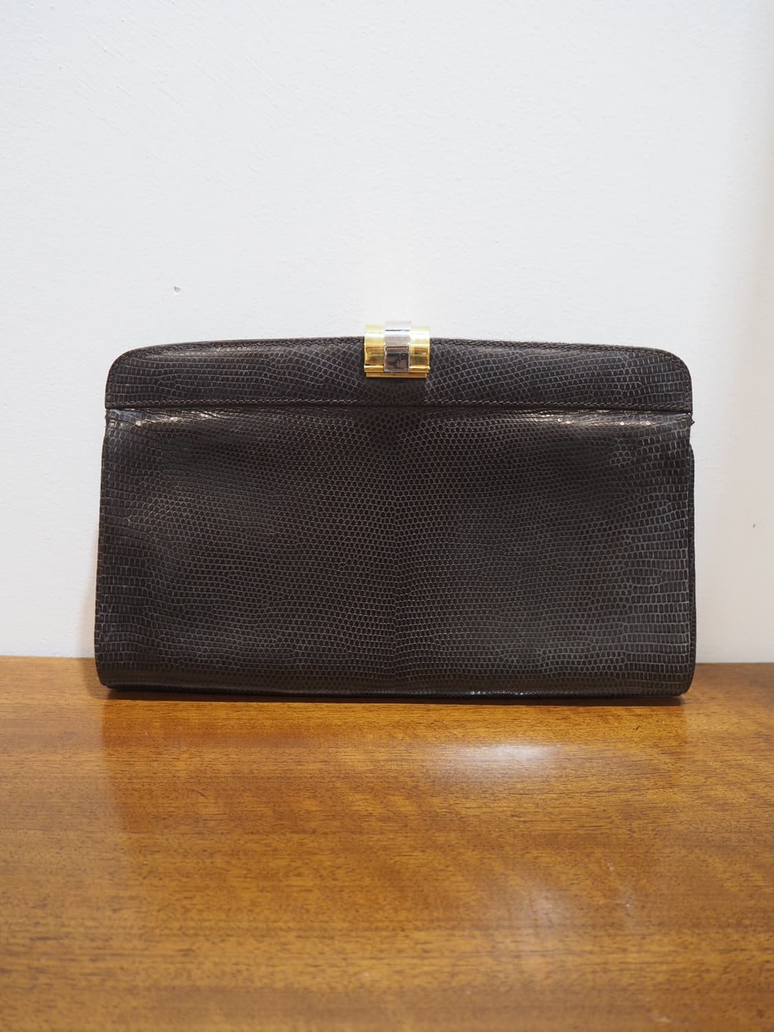 old GUCCI lizardskin clutch bag 상품이미지6