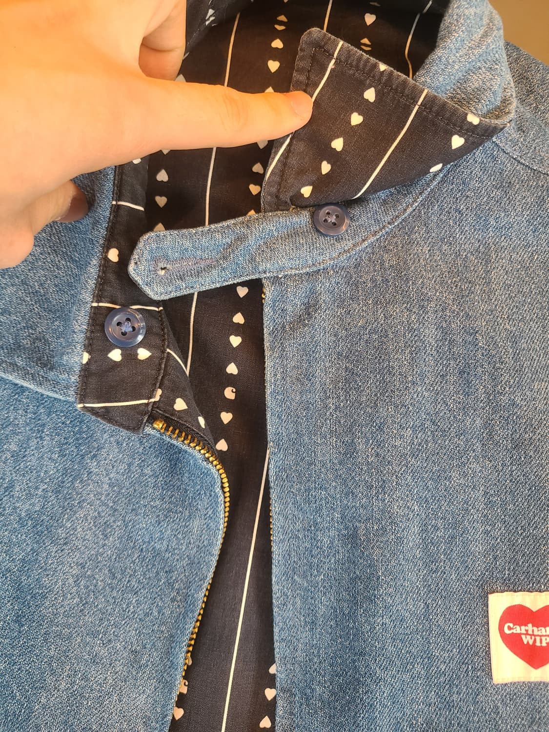 칼하트wip 허드슨 리버시블청자켓 M 상품이미지5