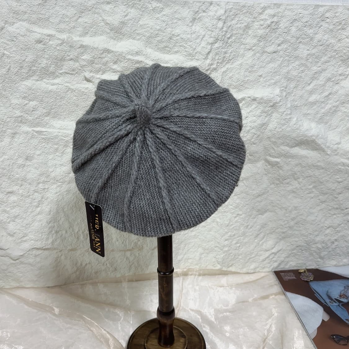 빈티지 그레이 프랑스수입 베레모 화가모자 비비모자 상품이미지3