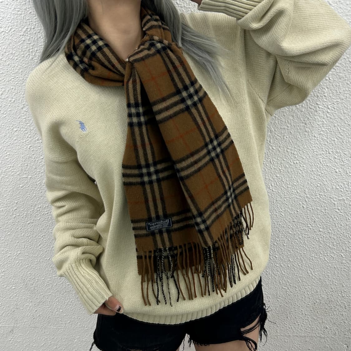 버버리 모카 노바체크 램스울 머플러 상품이미지1