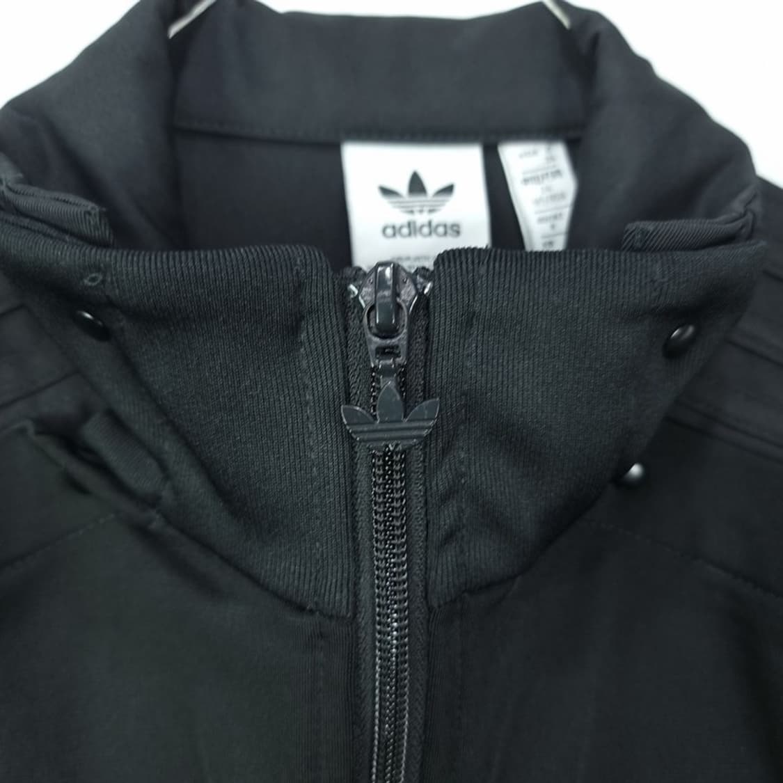 [아디다스] 불꽃 로고 자수 롱 져지 트랙탑 집업 블랙 M18722 상품이미지7