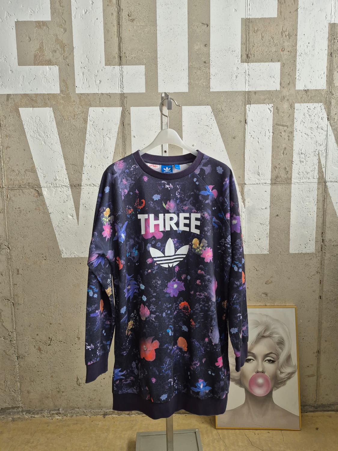 아디다스 플라워 롱맨투맨(TS 상품이미지3