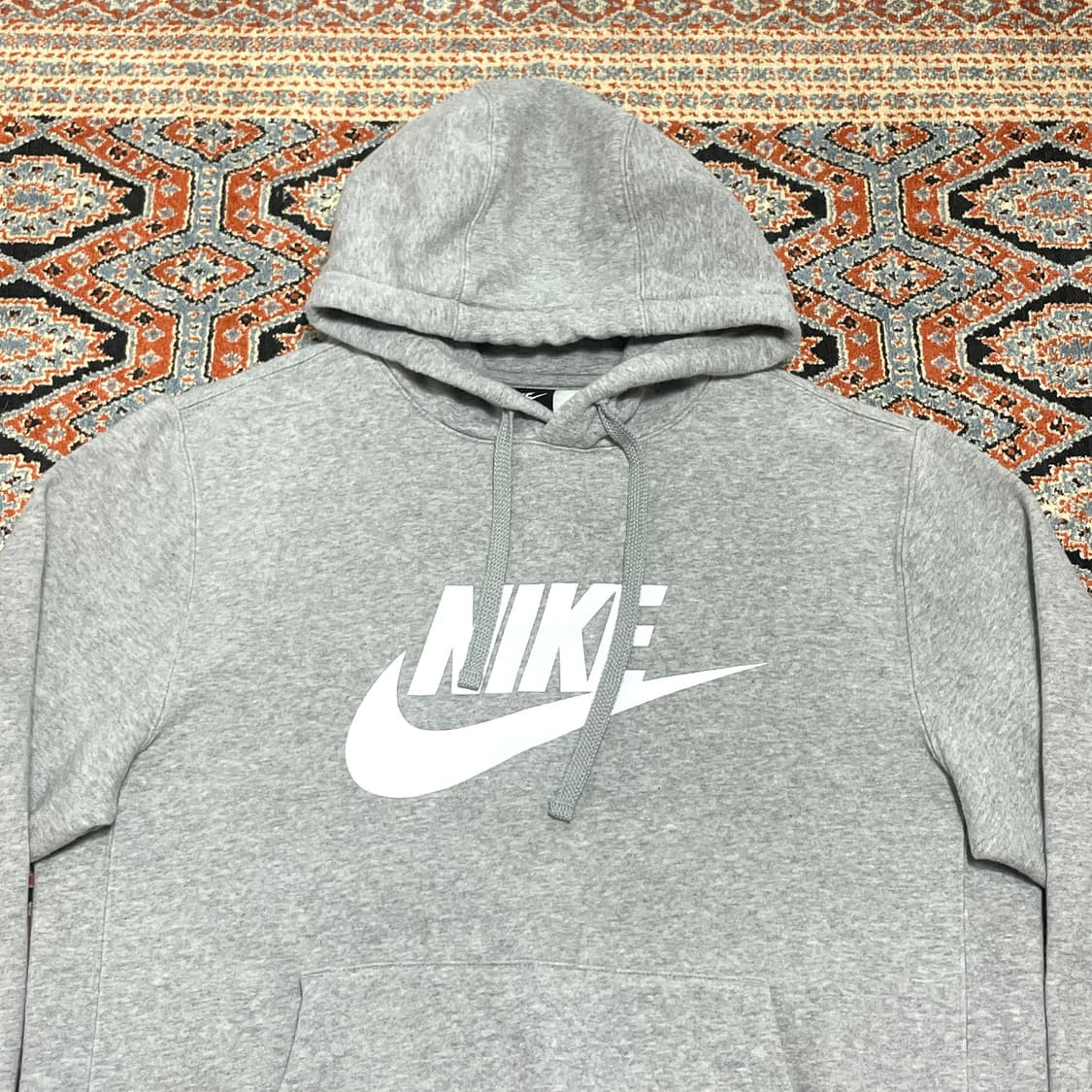 나이키 빅로고 그레이 기모 후드티셔츠 남성M 상품이미지2