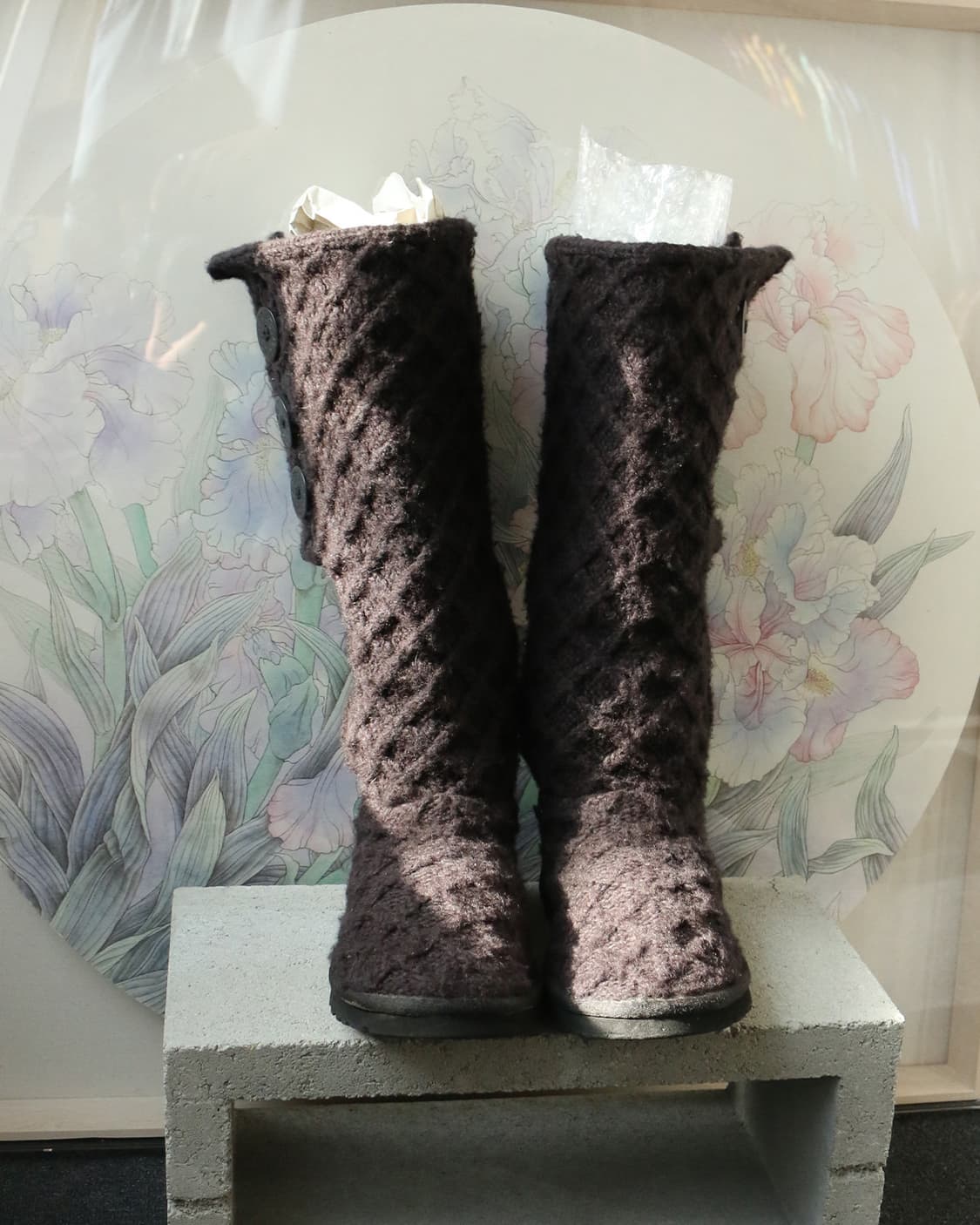 어그 케이블 니트 롱부츠  상품이미지3