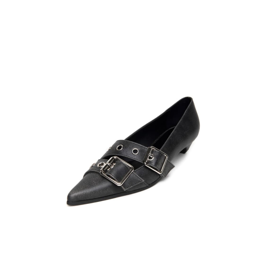 [쓰리투에이티] crackle buckle kitten heels 상품이미지1