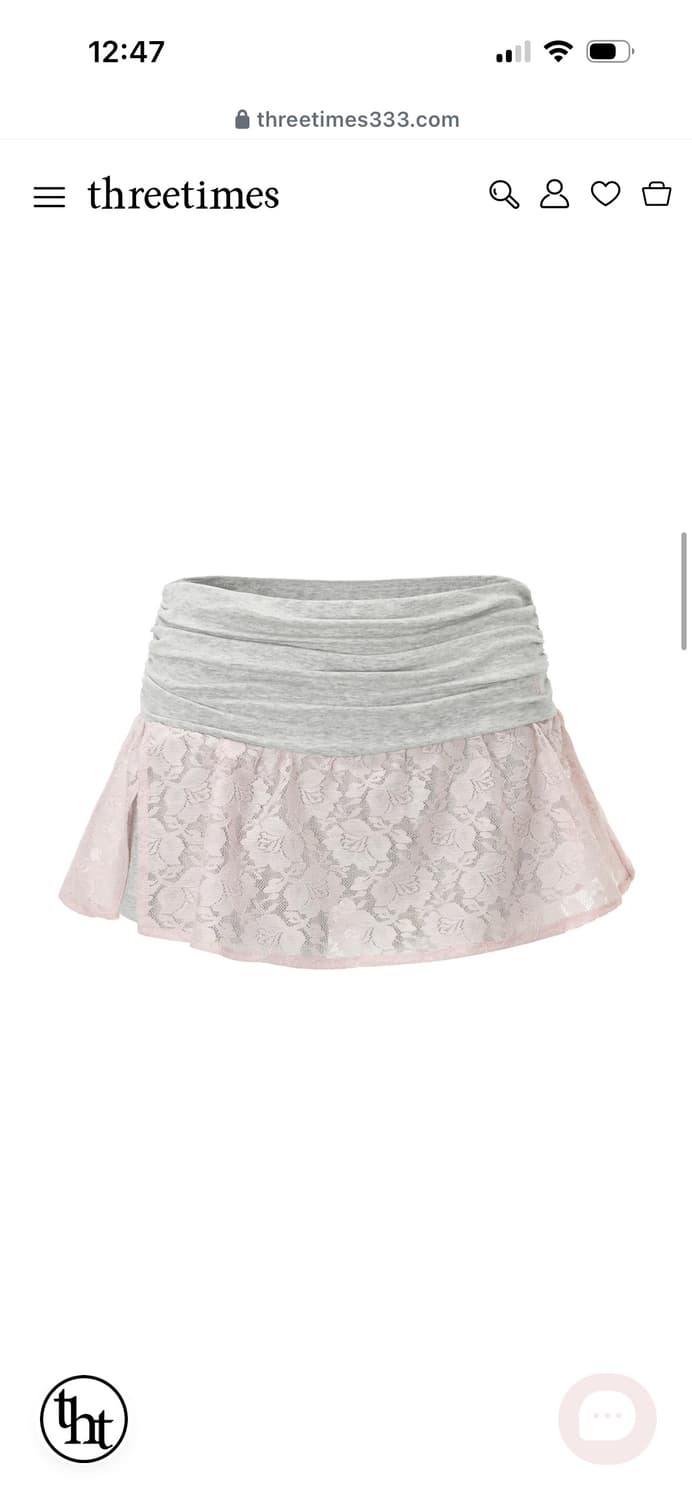 S) 쓰리타임즈 블라썸 셔링 스커트 상품이미지1