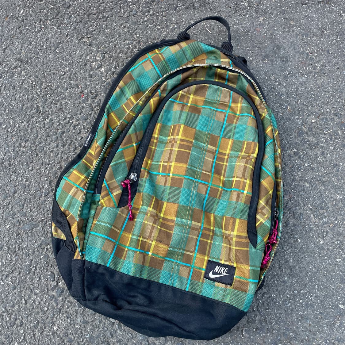 나이키 단종 모델 헤이워드 초판 타탄 체크 올드스쿨 백팩 가방 상품이미지1
