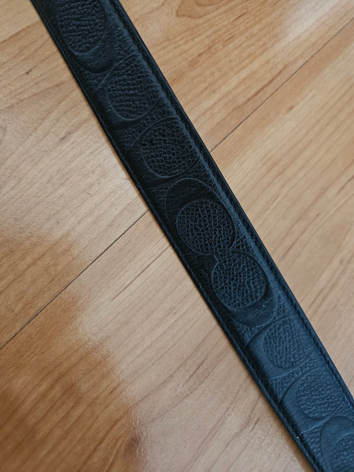 COACH 코치 남성 블랙 가죽 벨트 상품이미지2