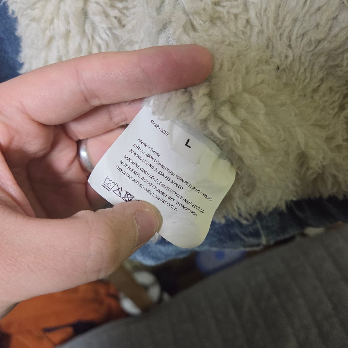 erl 시어링 데님 자켓 L사이즈 상품이미지3