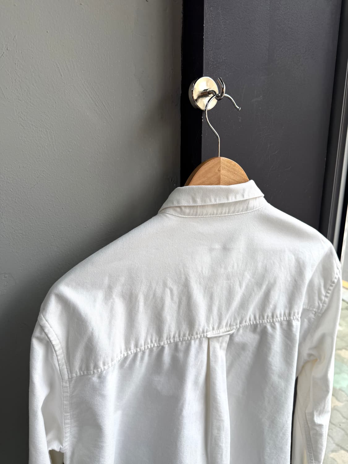 100/ 아미 하트로고 옥스포드 화이트 셔츠 상품이미지6