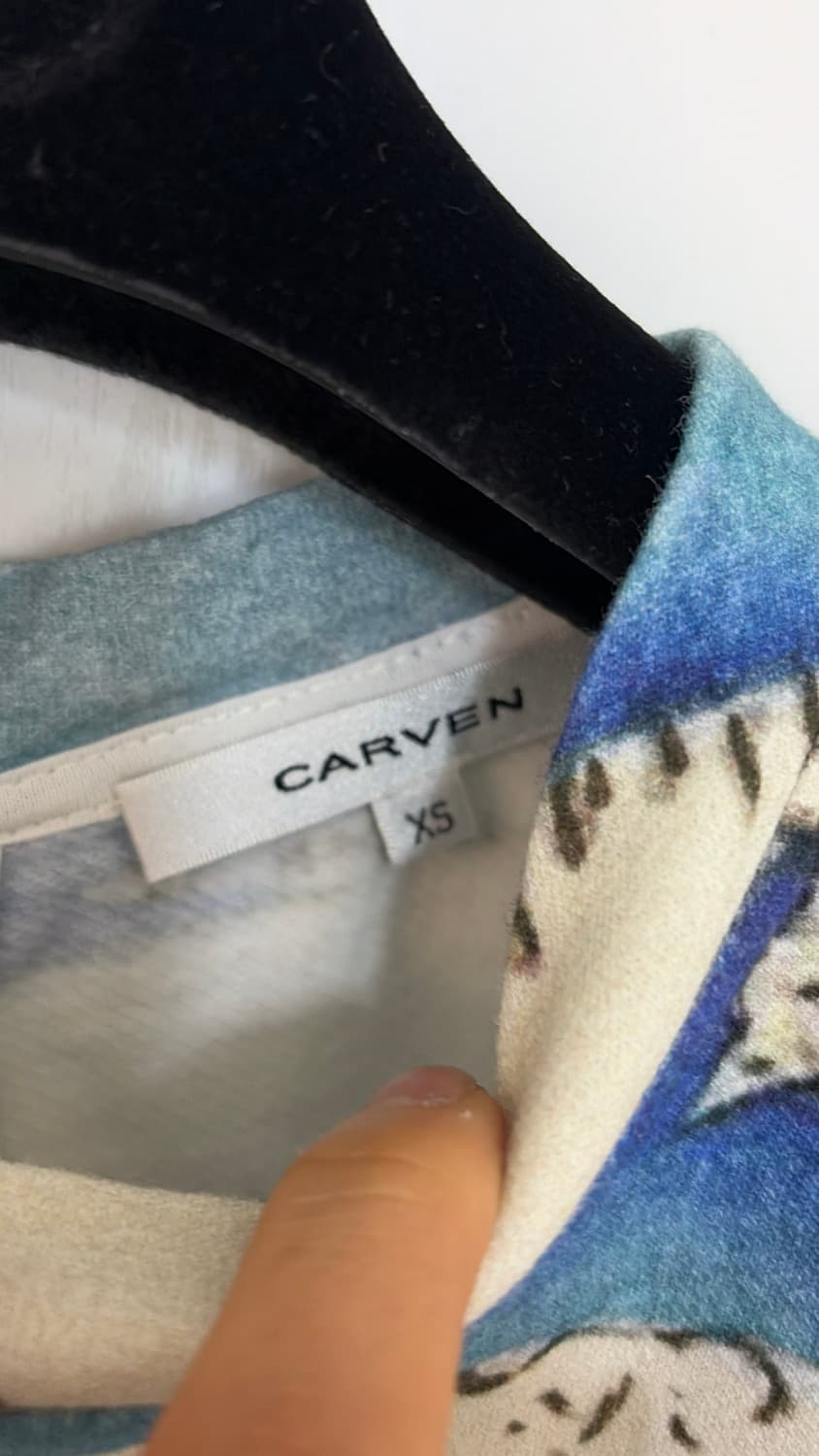 까르뱅 기하학적 미니원피스 44,55 정품 상품이미지3