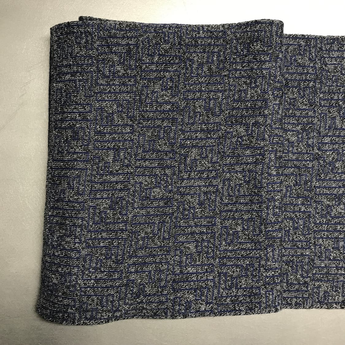 펜디 네이비/그레이 로고 머플러  상품이미지4