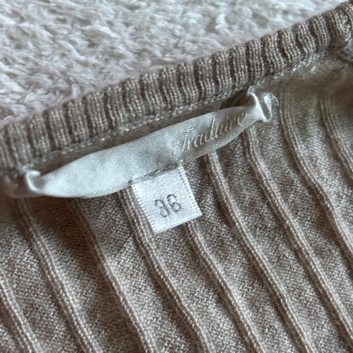 일본빈티지 작사 딱붙 이너 니트 탑 상품이미지3