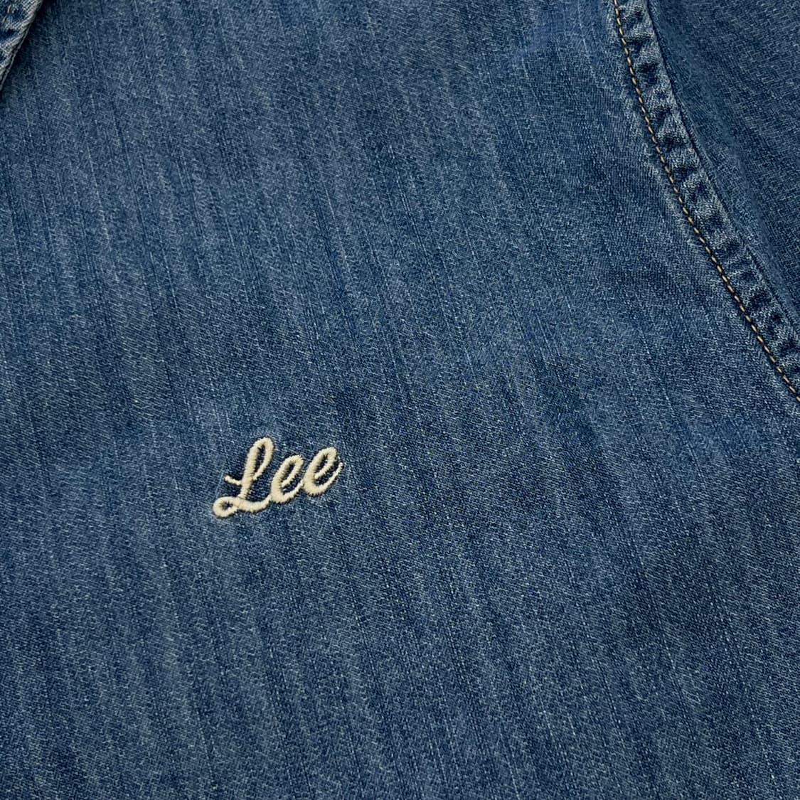 리 크롭 데님 셔츠 r3447 상품이미지4