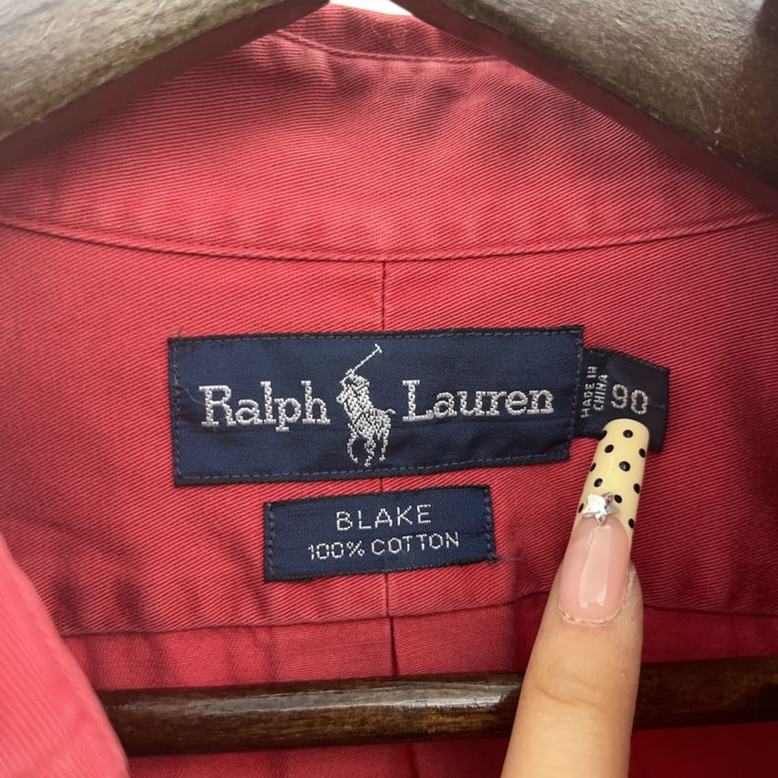 폴로 랄프로렌 레트로 코랄레드 블레이크 셔츠 90 C09715 상품이미지5