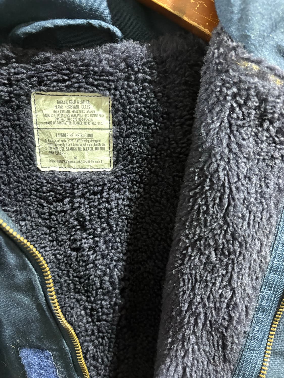 미군 오리지날 아라미드 a2 덱자켓 L(L/R) 상품이미지9