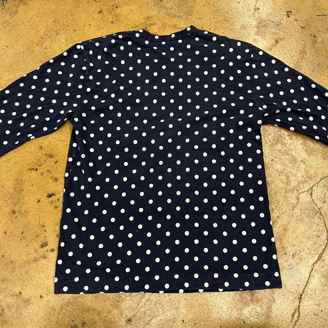 꼼데가르송 네이비 도트 롱슬리브  상품이미지4