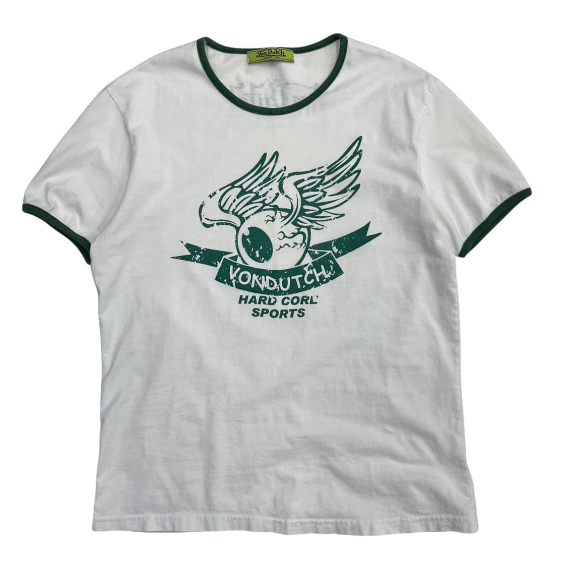 본더치 그린 프린팅 화이트 링거반팔 상품이미지3