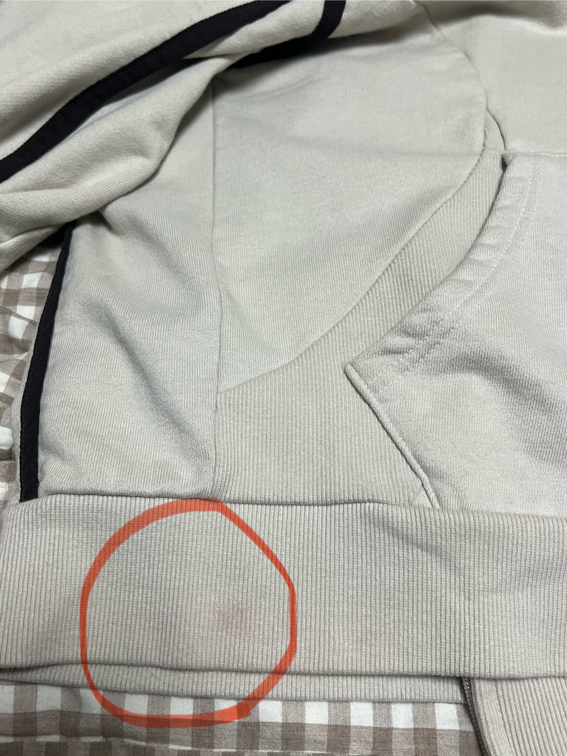 산산기어 22FW 후드집업 베이지 2 상품이미지4