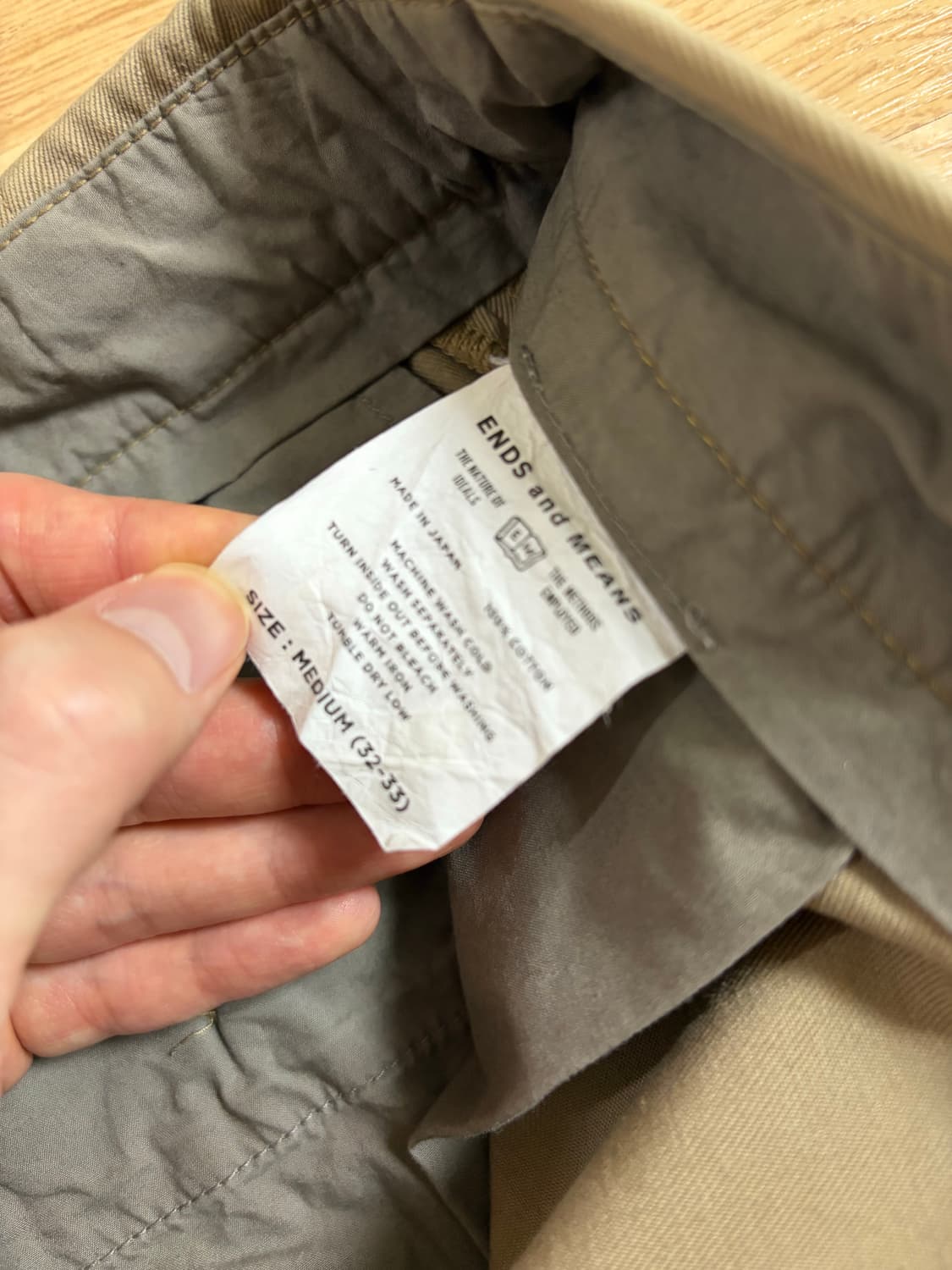 [M] ends and means 워크 치노 상품이미지4