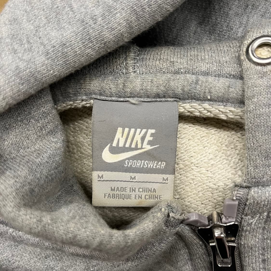 나이키 배색 그레이 화이트 후드집업 상품이미지5