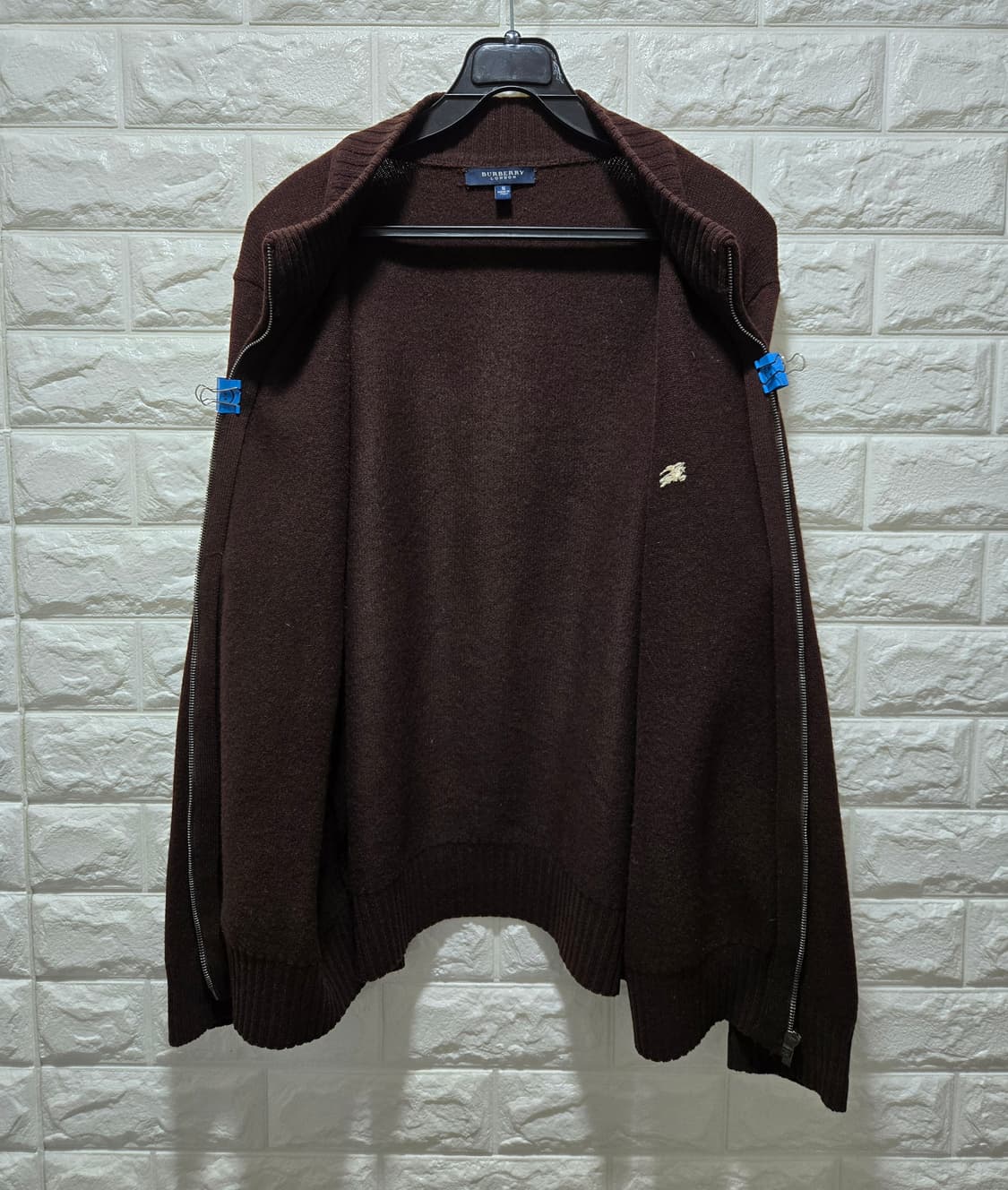 버버리 런던 풀집업 램스울 니트 자켓 95 상품이미지2