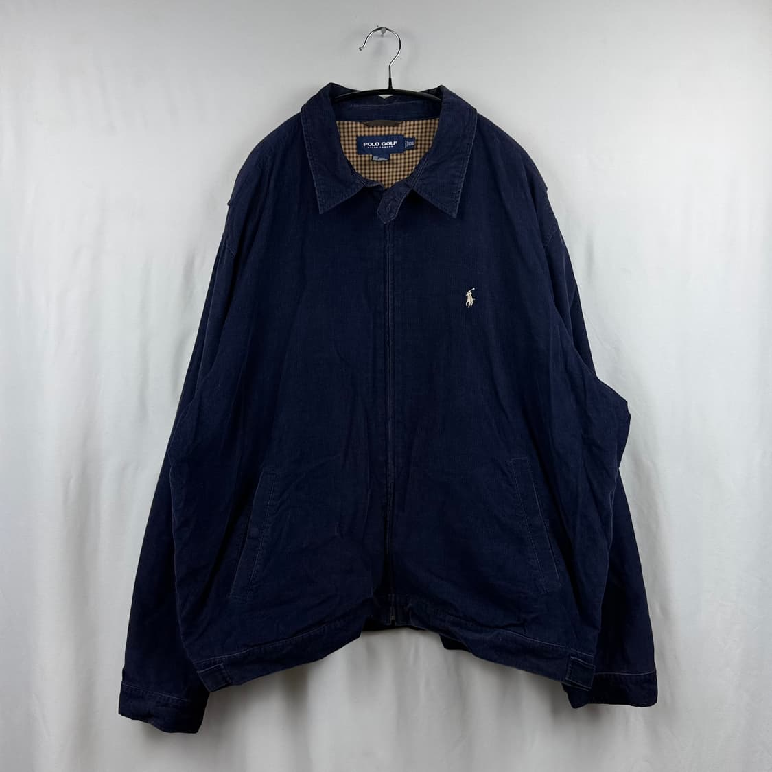 (2XL) 00s 폴로 랄프로렌 골프 코듀로이 스윙탑 자켓 네이비 상품이미지2