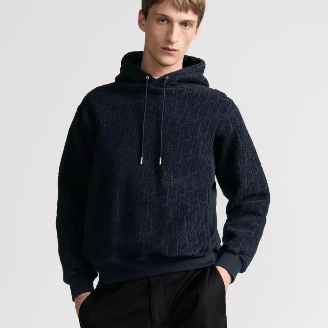 [S+급/XL] 디올 오블리크 코튼 테리 후드티 상품이미지7