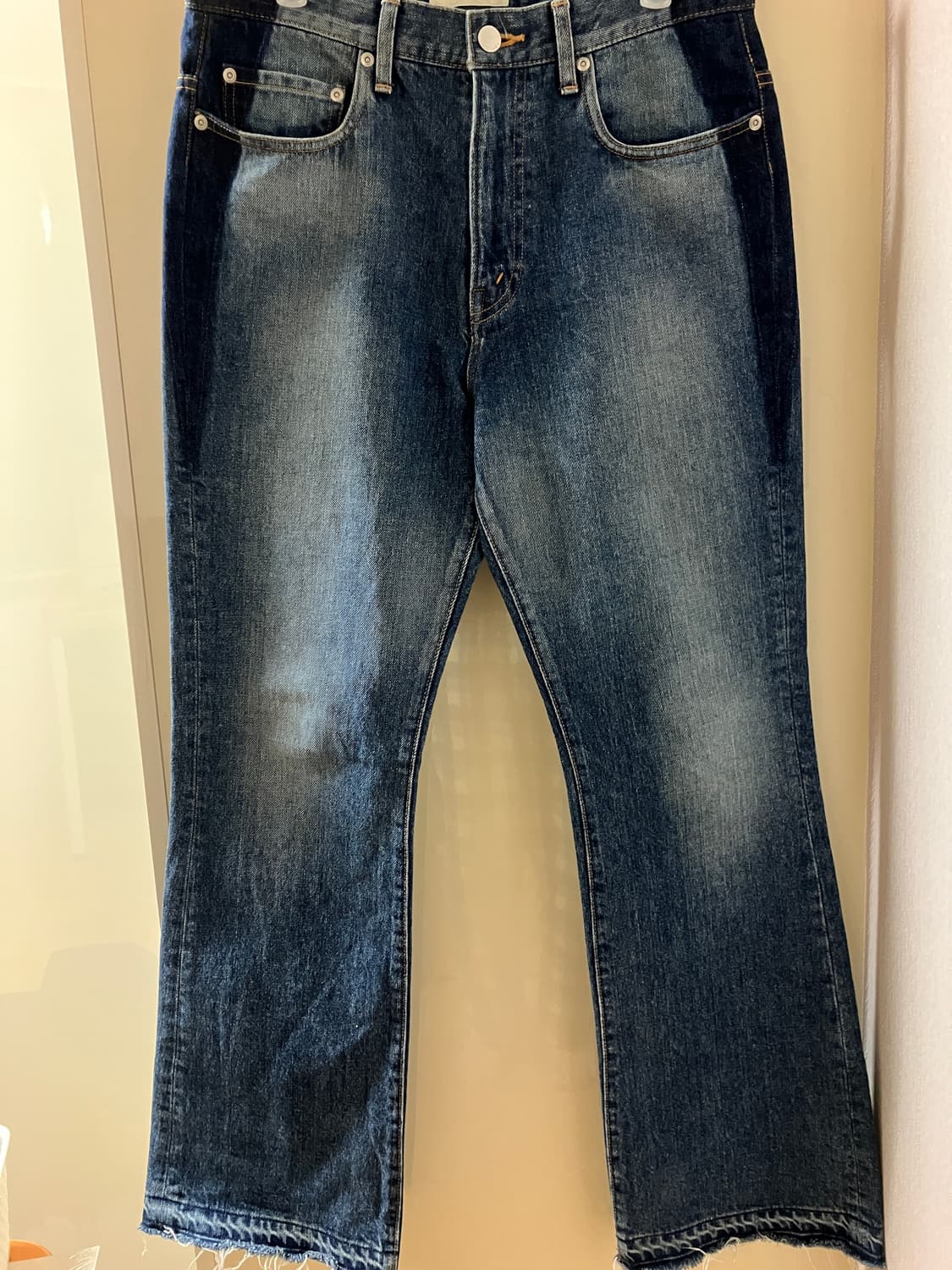 지에다 플레어 데님팬츠 상품이미지1