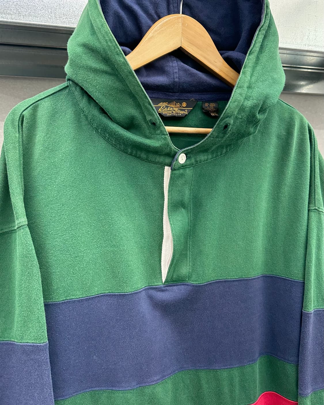 (L)에디바우어 후드 럭비티-M1811 상품이미지2