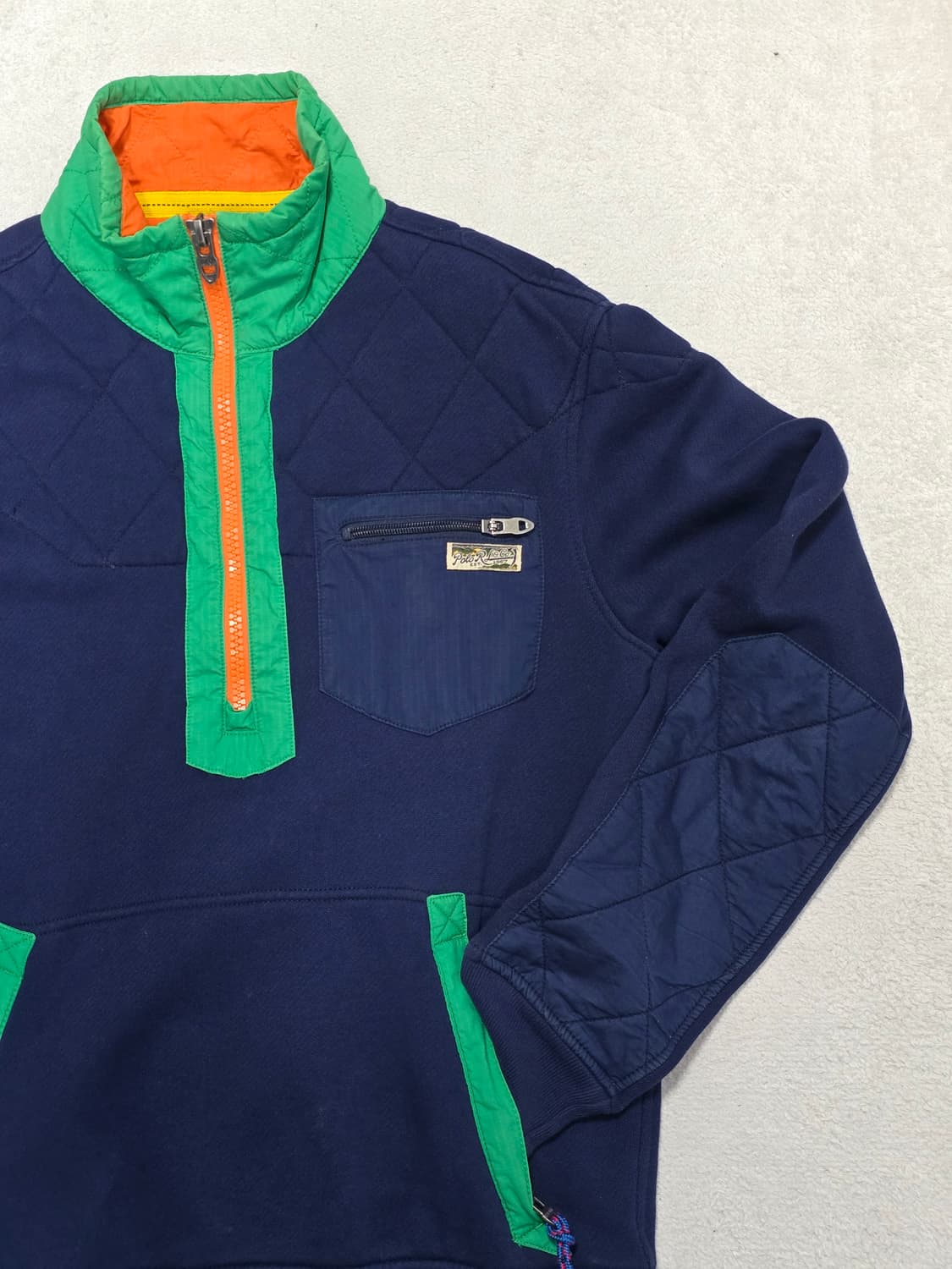 폴로랄프로렌 성조기 퀄팅 하프집업 M 상품이미지3