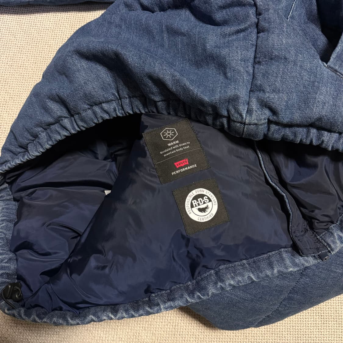 리바이스 퍼포먼스 데님 패딩 자켓 상품이미지3