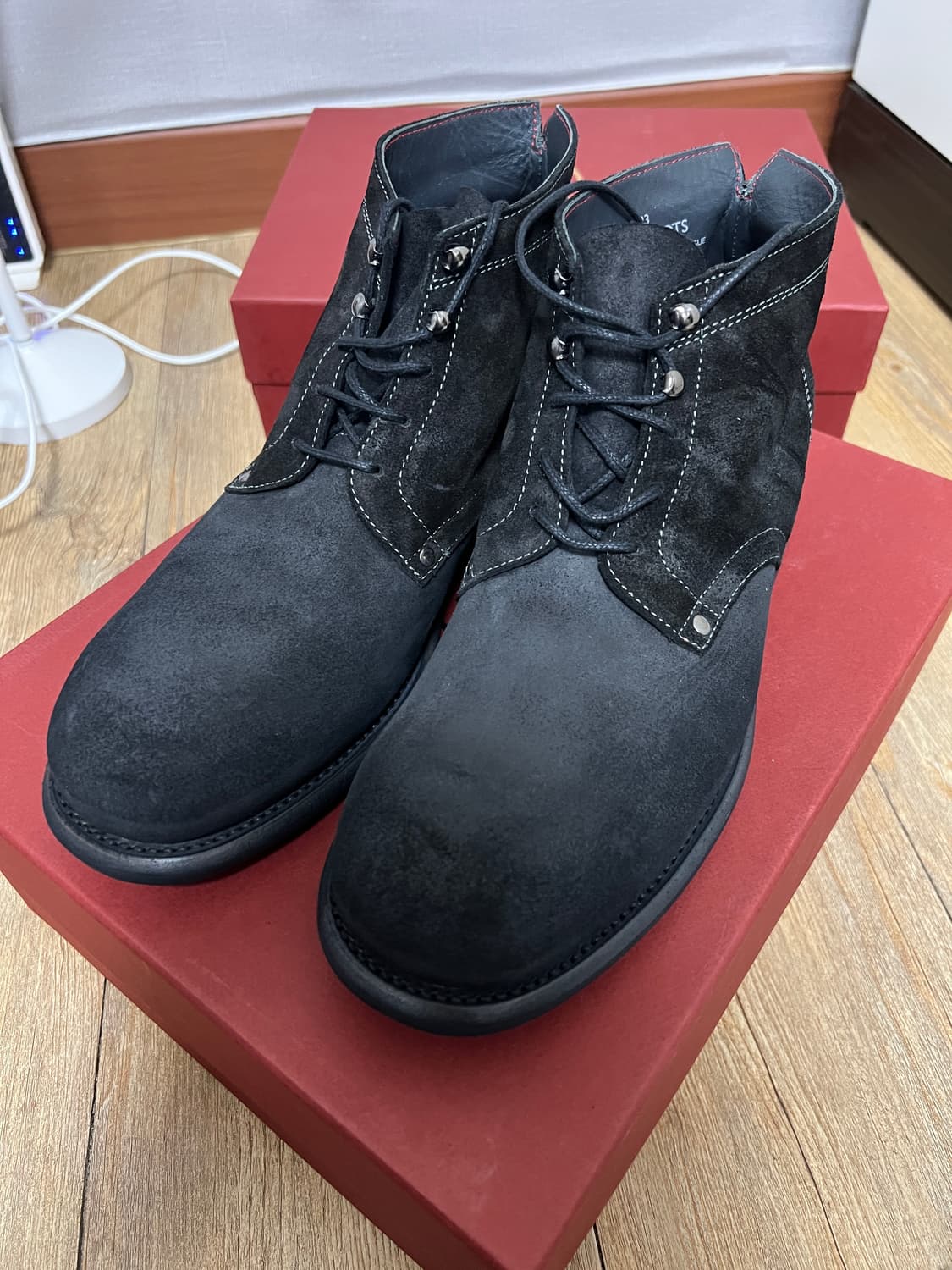 택포33) 그라더스 grds 부츠02 스웨이드 블랙 270 새상품 상품이미지1