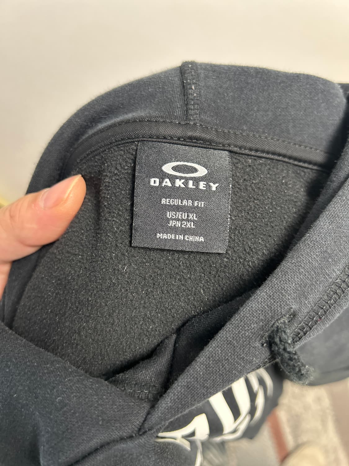 프라그먼트 x 오클리 블랙 레터링 후디 xl 상품이미지4