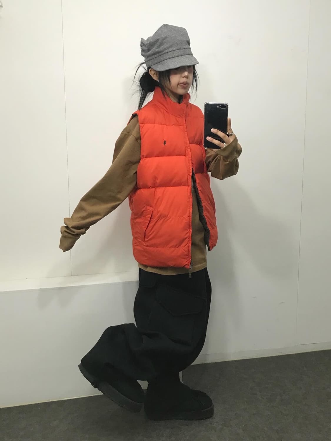 Polo Reversible Khaki/Orange Vest 상품이미지3