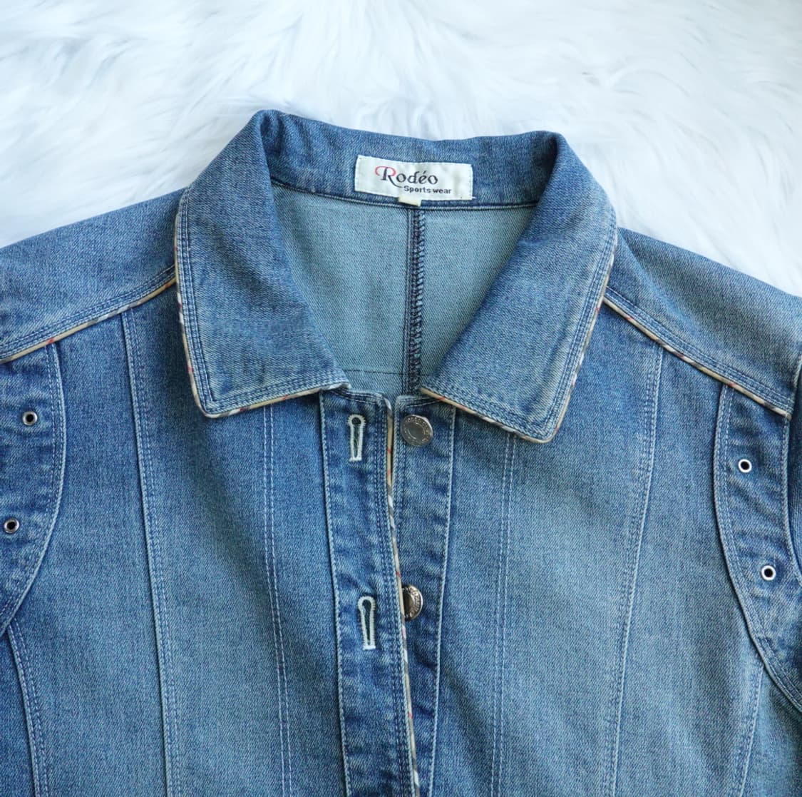 로데오(Rodeo) 여성 슬림핏 데님 자켓 1868 상품이미지4