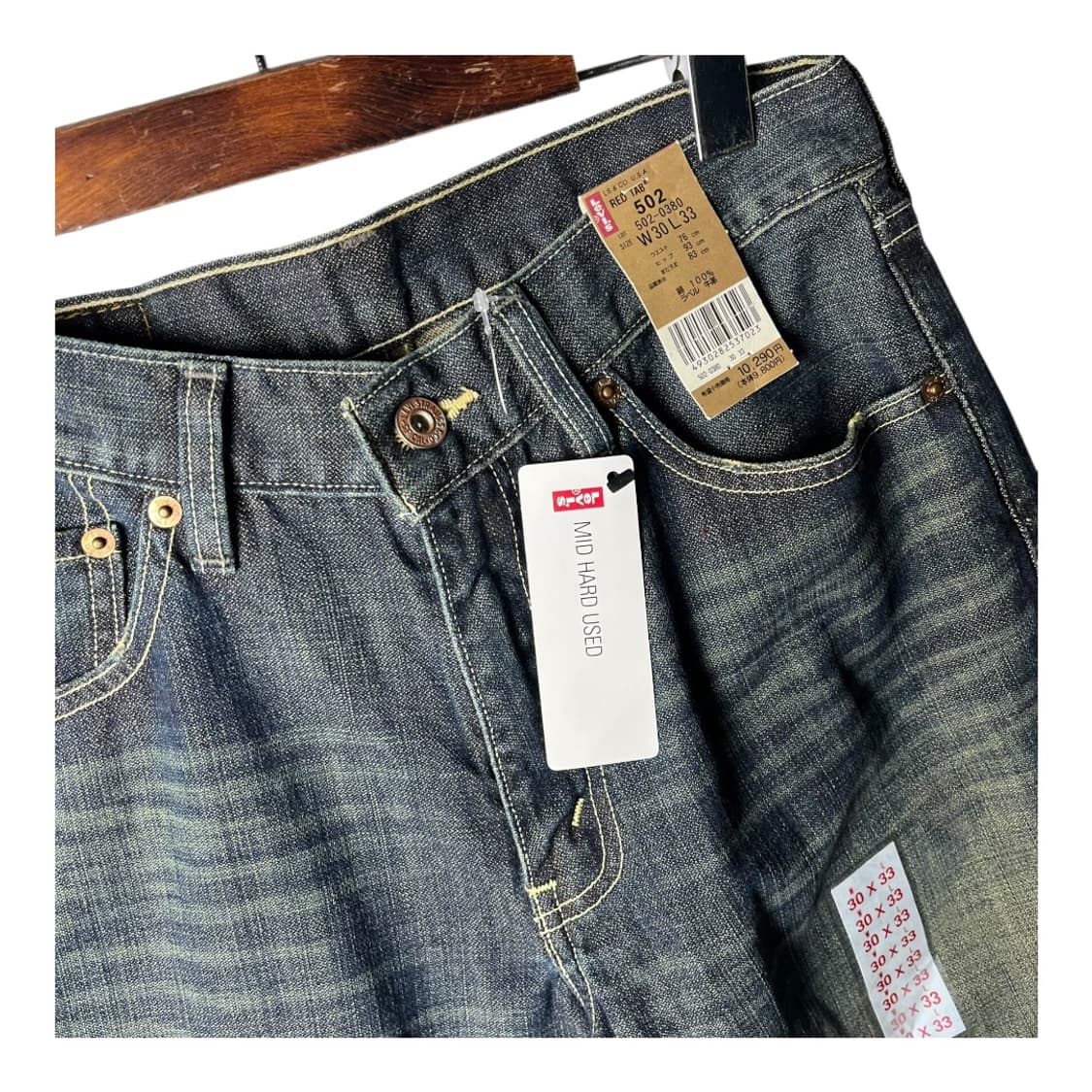 [Levi's] 리바이스 재팬 502 워싱 데님팬츠 (새상품) 상품이미지3