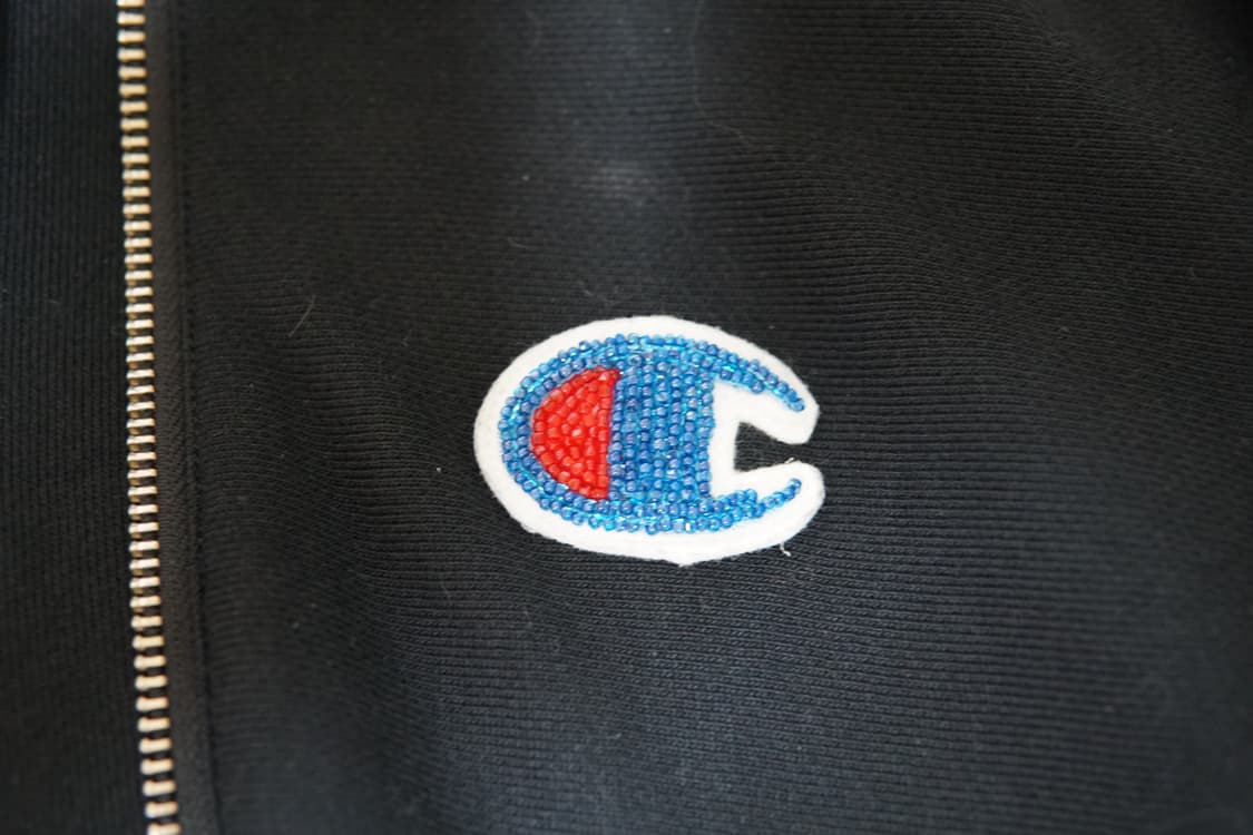 언더커버 X 챔피온 콜라보 리버스 위브 후드집업 블랙 L 팝니다 상품이미지4