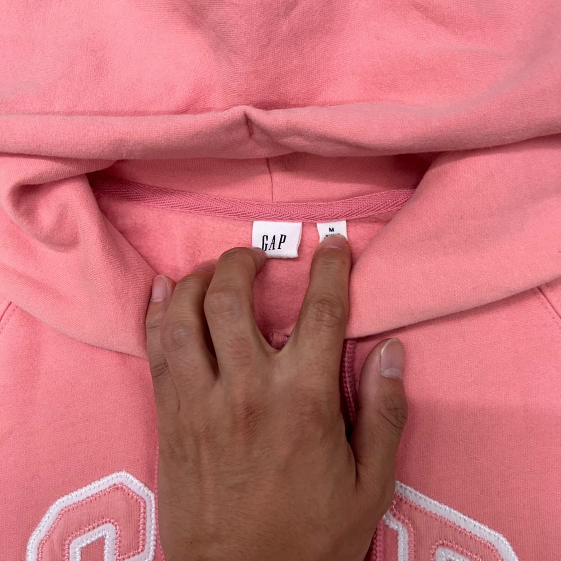 GAP milky pink hood zip-up 상품이미지6