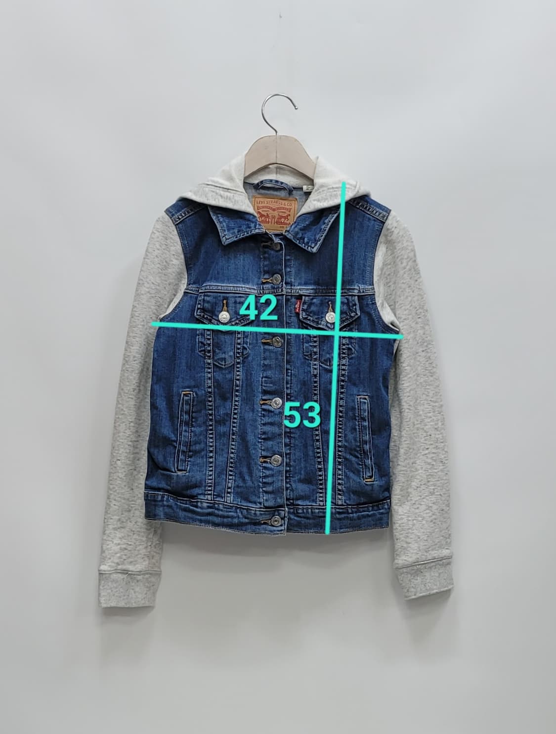 LEVI'S 리바이스 하이브리드 후드 트러커 자켓 / 여 S
 상품이미지10