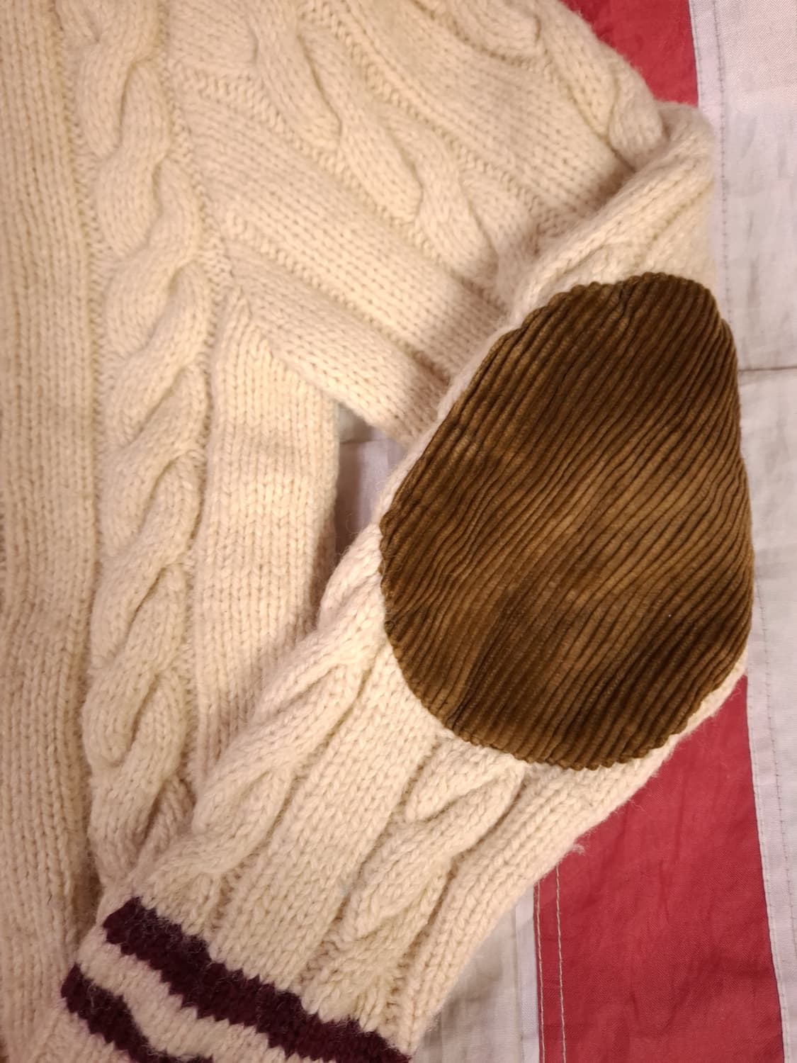 오리지날 랄프로렌폴로 크리켓 꽈배기 코듀로이 울 니트 상품이미지7