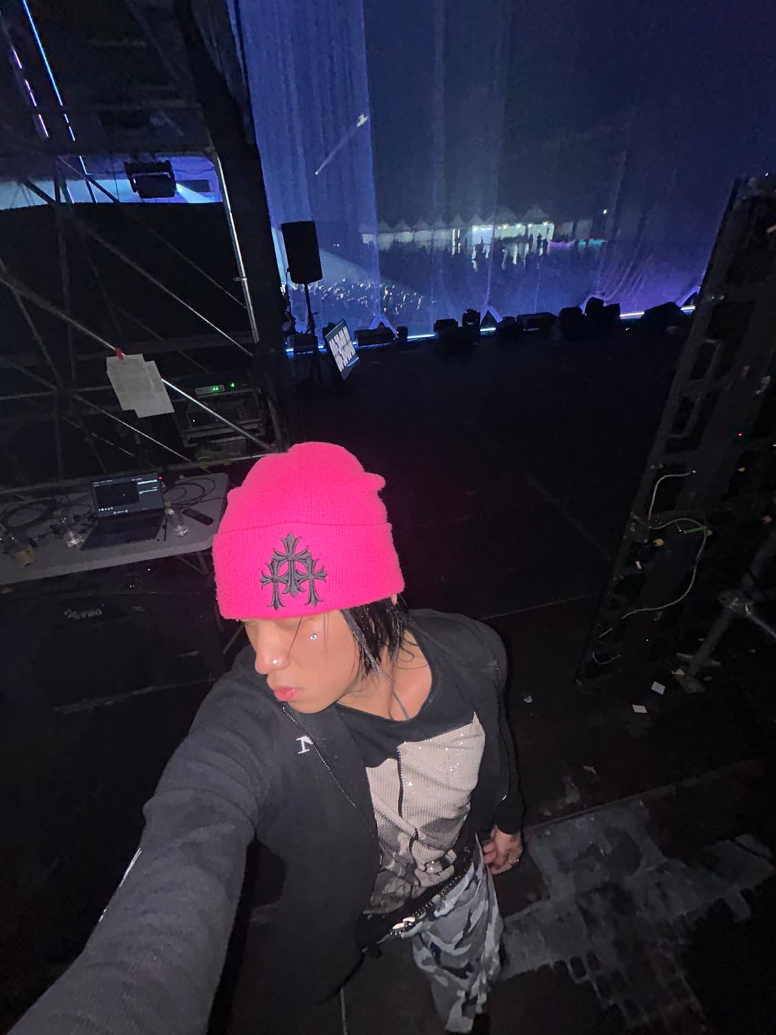 크롬하츠 트리플 크로스 비니 핑크 상품이미지5