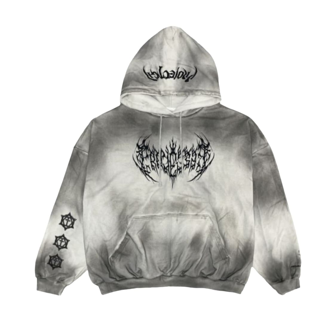 [1] 프로젝트 G/R 메탈릭 로고 후드 아이보리 상품이미지1