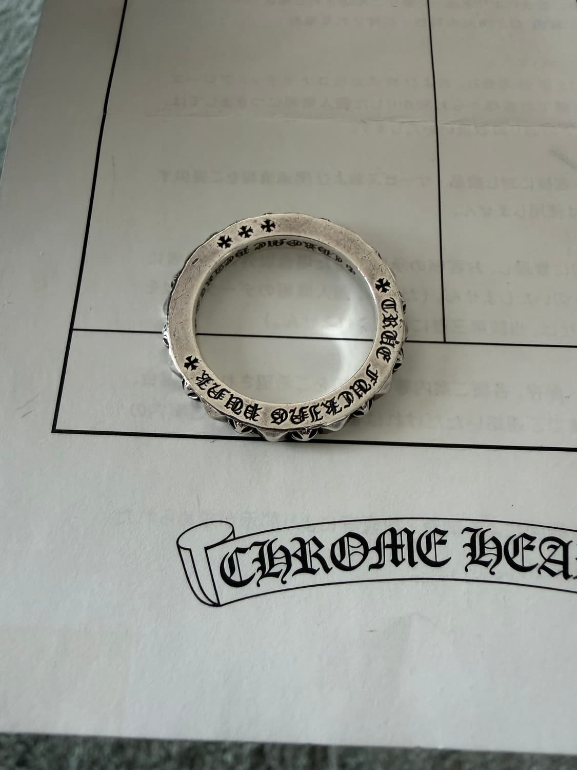 [US 7.5] 크롬하츠 TFP링 트루 퍼킹 펑크링 상품이미지5