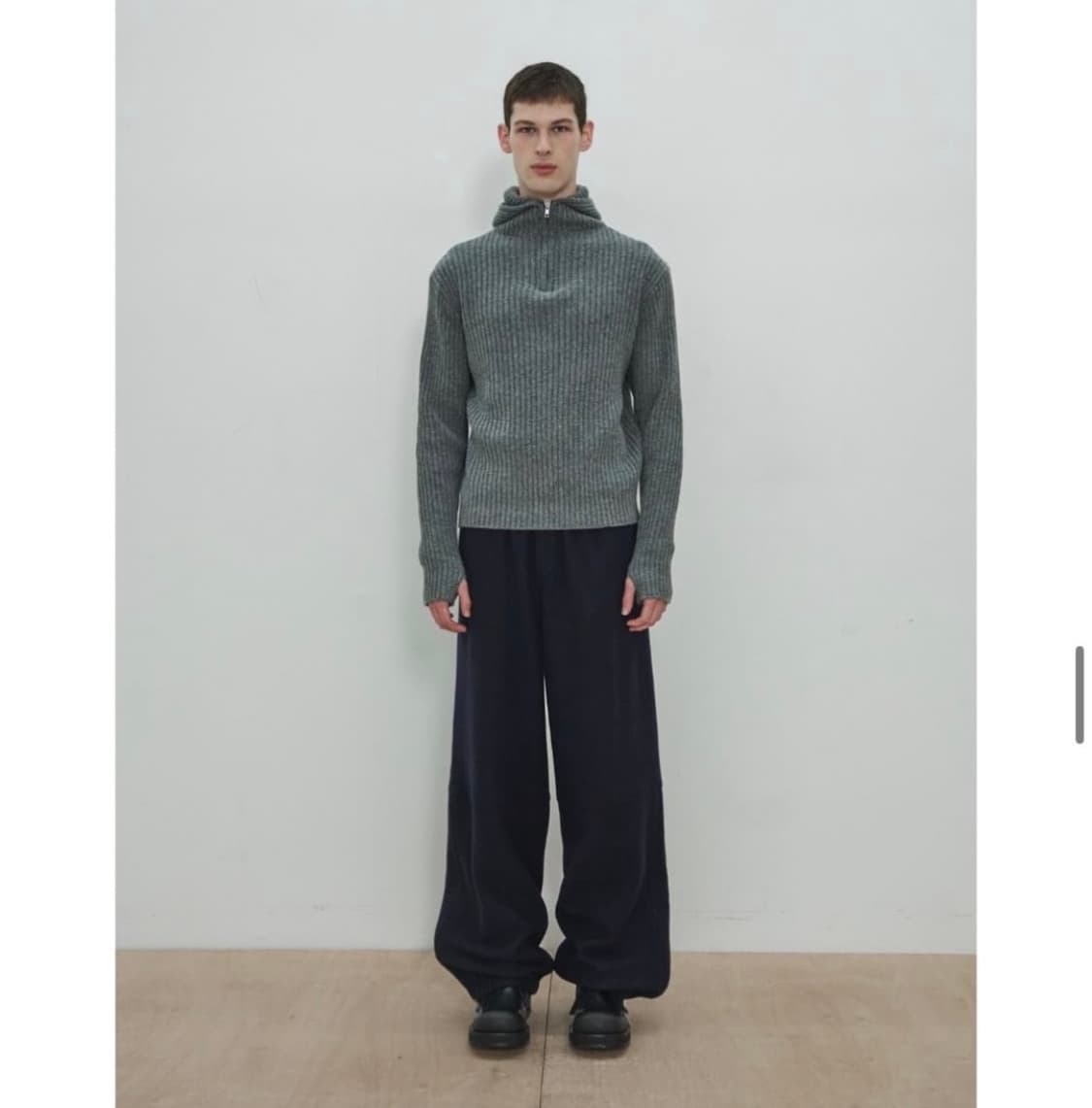 Moonsun 바라클라바 니트 (M) 상품이미지2