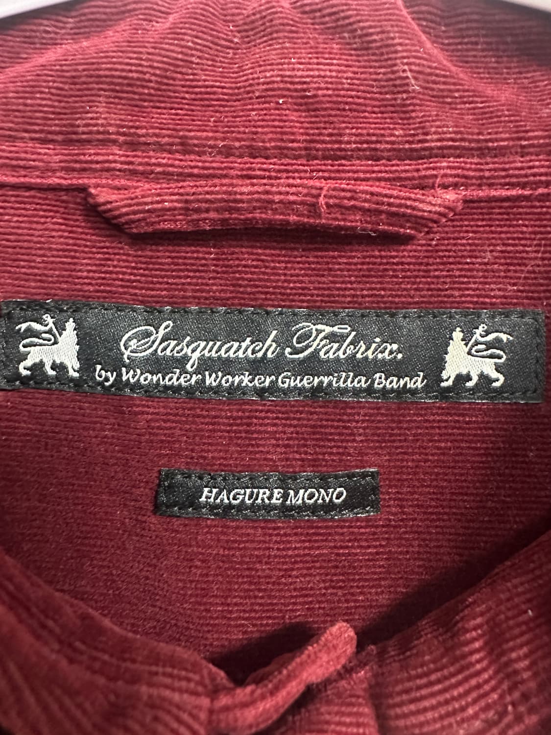 사스콰치패브릭스 크롭셔츠 상품이미지3