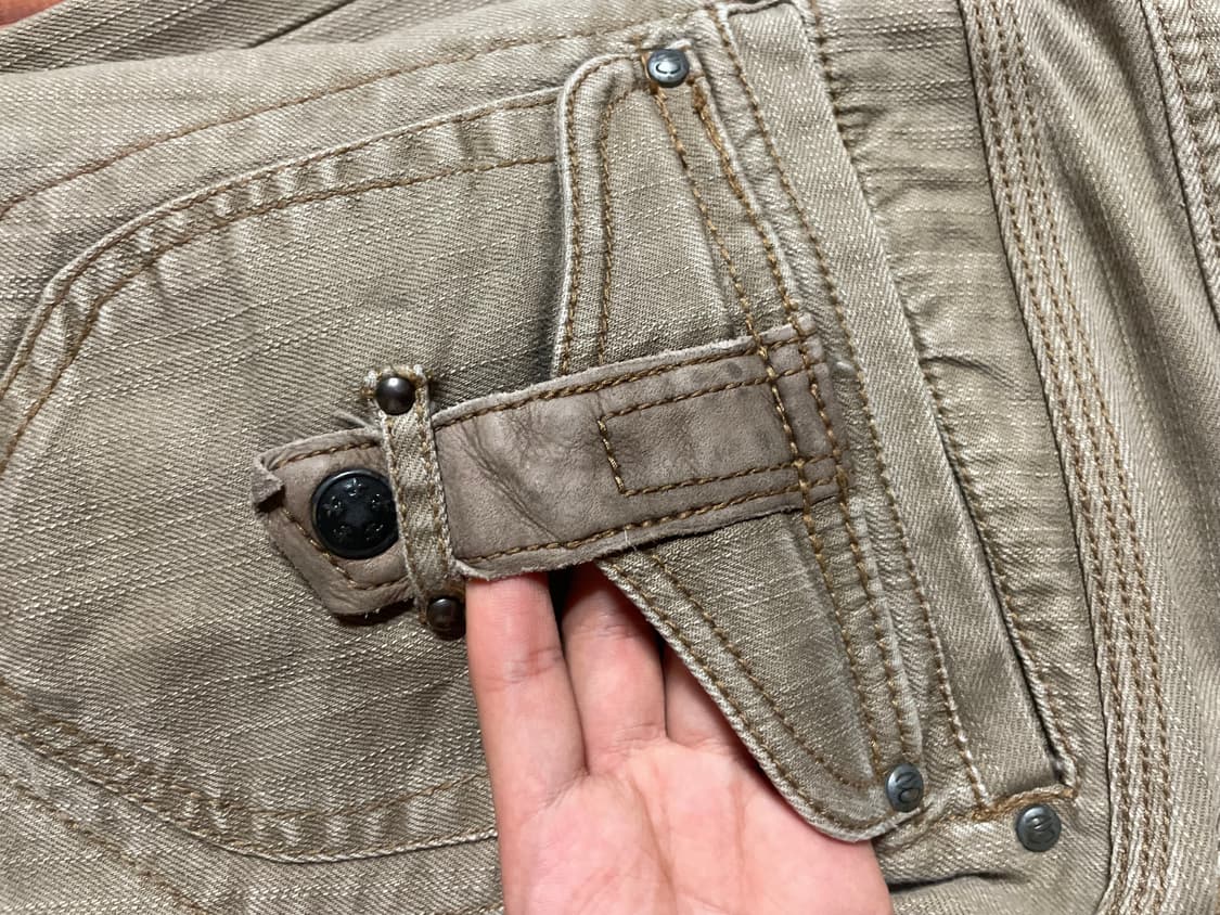 Points Ashy Beige Denim Pants 상품이미지4